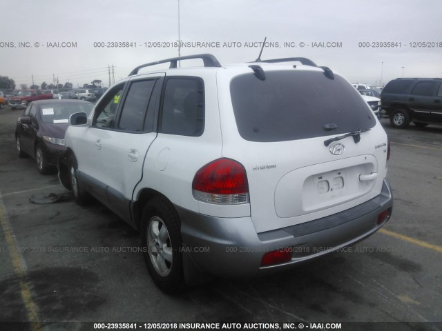 KM8SC13D36U098989 - 2006 HYUNDAI SANTA FE GLS/LIMITED WHITE photo 3