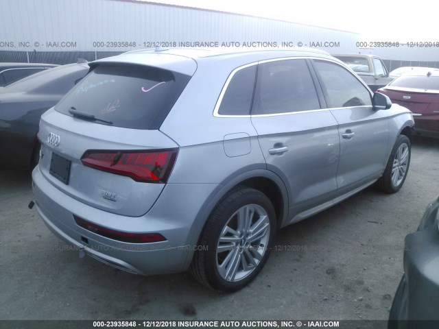 WA1BNAFYXJ2085734 - 2018 AUDI Q5 PREMIUM PLUS SILVER photo 4