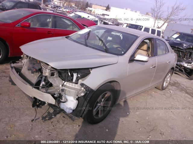 1G11C5SL8FF123091 - 2015 CHEVROLET MALIBU 1LT GOLD photo 2