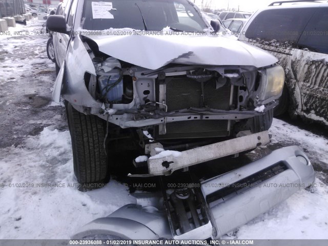5TEUU4EN1AZ735928 - 2010 TOYOTA TACOMA ACCESS CAB ვერცხლისფერი ფოტო 6