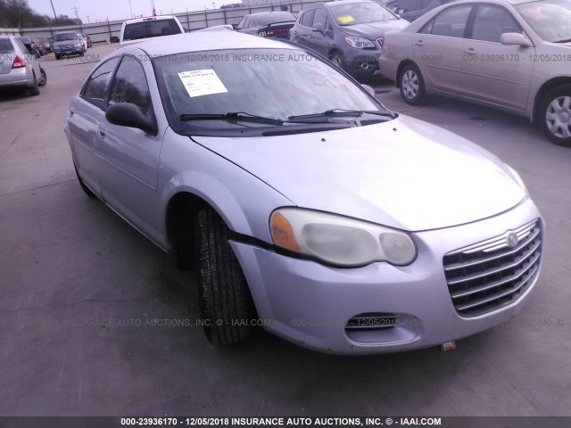 1C3EL46X14N374817 - 2004 CHRYSLER SEBRING LX SILVER photo 1