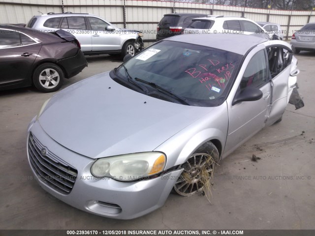 1C3EL46X14N374817 - 2004 CHRYSLER SEBRING LX SILVER photo 2