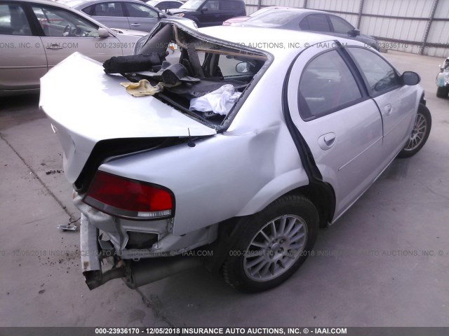 1C3EL46X14N374817 - 2004 CHRYSLER SEBRING LX SILVER photo 4