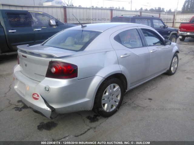 1B3BD4FBXBN537463 - 2011 DODGE AVENGER EXPRESS SILVER photo 4