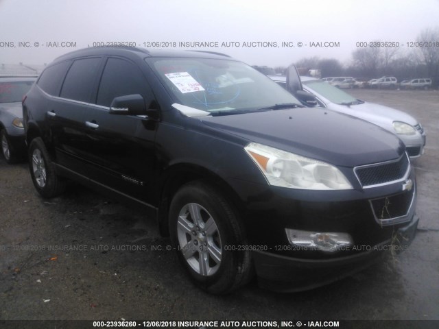 1GNER23D99S122192 - 2009 CHEVROLET TRAVERSE LT BLACK photo 1