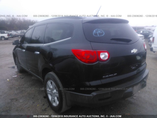 1GNER23D99S122192 - 2009 CHEVROLET TRAVERSE LT BLACK photo 3