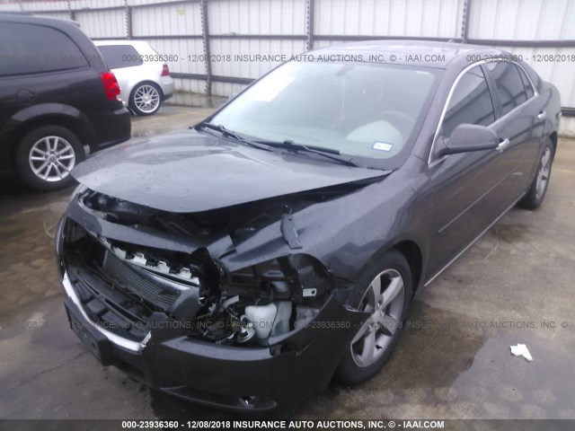 1G1ZC5E09CF322277 - 2012 CHEVROLET MALIBU 1LT GRAY photo 2