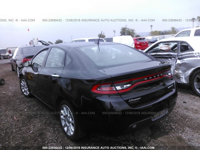 1C3CDFCA9DD293487 - 2013 DODGE DART LIMITED/R/T BLACK photo 3