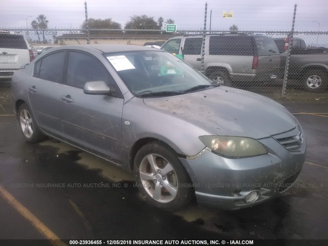 JM1BK323941147087 - 2004 MAZDA 3 S SILVER photo 1