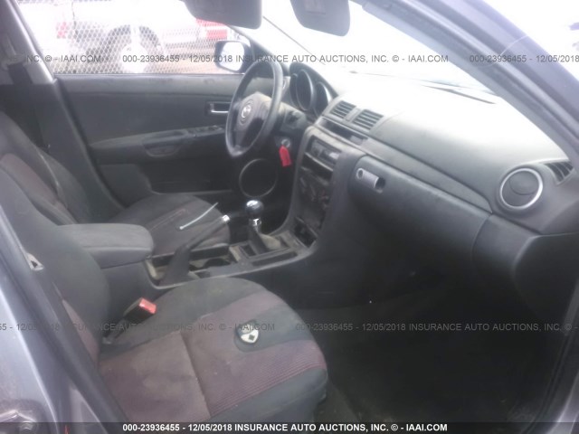 JM1BK323941147087 - 2004 MAZDA 3 S SILVER photo 5