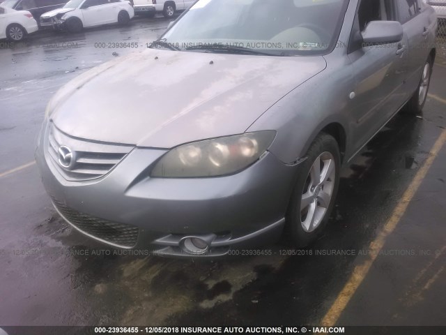 JM1BK323941147087 - 2004 MAZDA 3 S SILVER photo 6