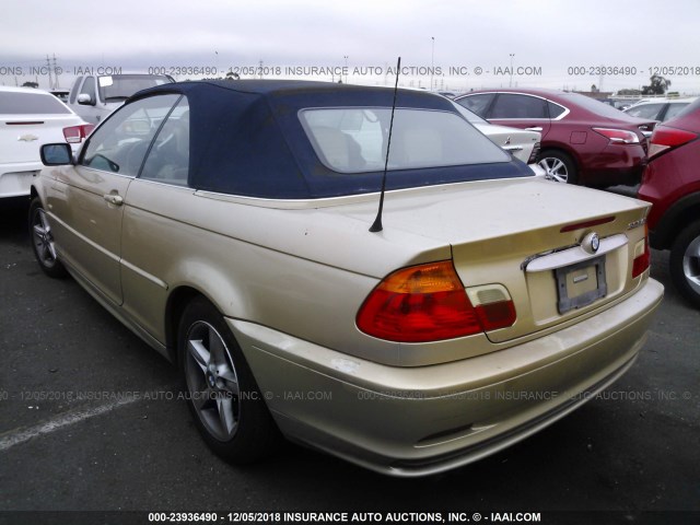 WBABR3349YEK96274 - 2000 BMW 323 CI GOLD photo 3