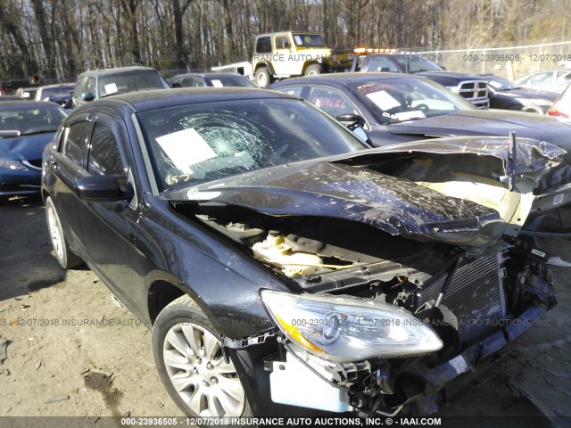 1C3CCBAB1CN127254 - 2012 CHRYSLER 200 LX BLACK photo 1