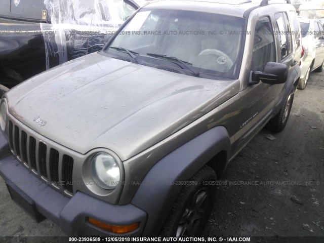 1J4GL48K23W662113 - 2003 JEEP LIBERTY SPORT/FREEDOM TAN photo 2