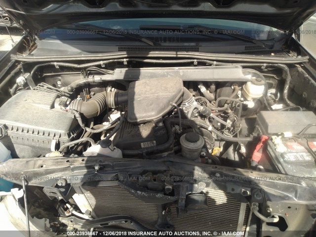 5TETX4CN5AZ718135 - 2010 TOYOTA TACOMA ACCESS CAB შავი ფოტო 10