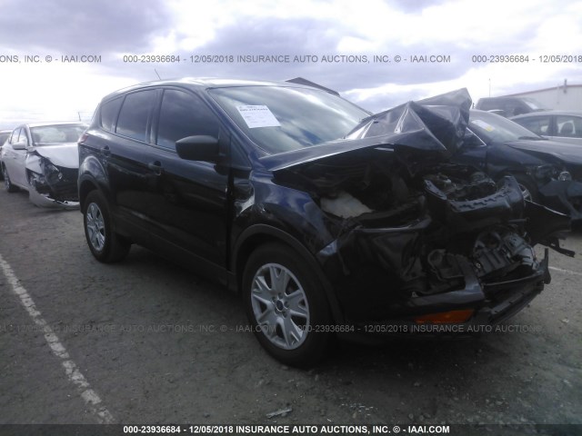 1FMCU0F76DUA98130 - 2013 FORD ESCAPE S BLACK photo 1