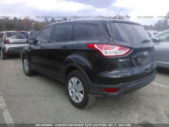 1FMCU0F76DUA98130 - 2013 FORD ESCAPE S BLACK photo 3