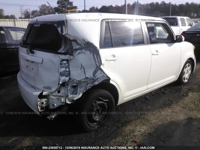 JTLKE50E881047676 - 2008 TOYOTA SCION XB 白色 照片 4