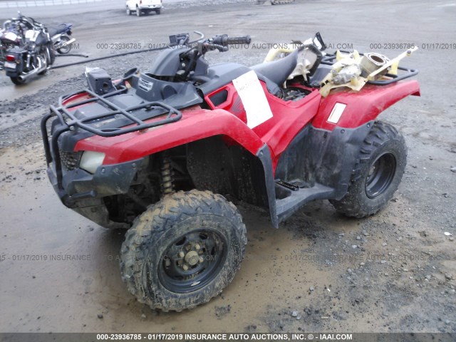 1HFTE3904F4100662 - 2015 HONDA TRX420 TM RED photo 2