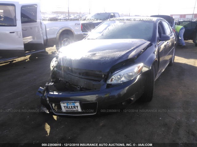 2G1WC5E32E1140251 - 2014 CHEVROLET IMPALA LIMITED LTZ GRAY photo 2