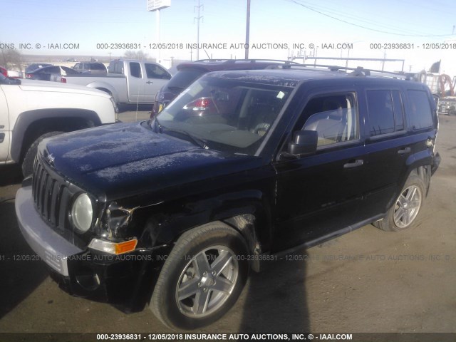 1J8FF48W17D273081 - 2007 JEEP PATRIOT LIMITED BLACK photo 2