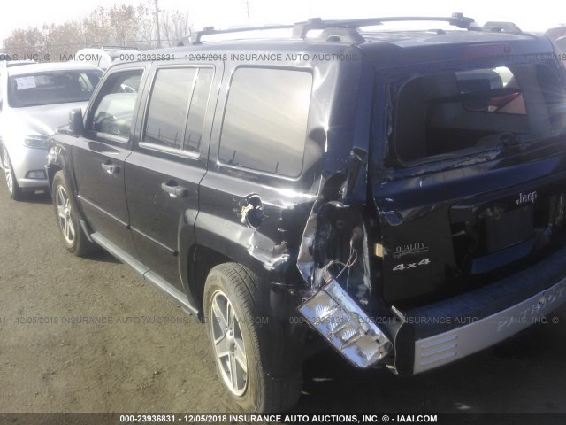 1J8FF48W17D273081 - 2007 JEEP PATRIOT LIMITED BLACK photo 6