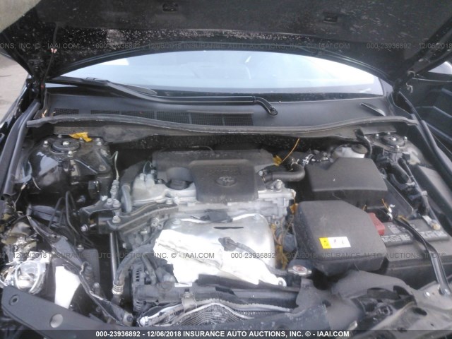 4T1BF1FK9HU744461 - 2017 TOYOTA CAMRY LE/XLE/SE/XSE BLACK photo 10