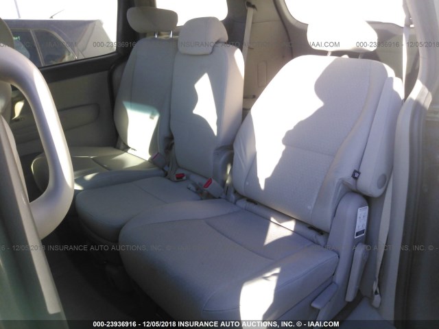 KNDMB5C15G6207276 - 2016 KIA SEDONA LX GRAY photo 8