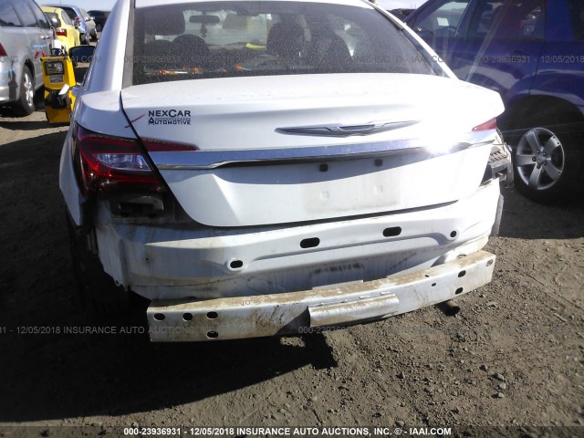 1C3CCBBB5DN765328 - 2013 CHRYSLER 200 TOURING WHITE photo 6