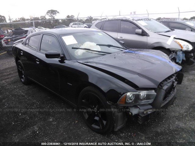 2B3CL5CT5BH616039 - 2011 DODGE CHARGER R/T BLACK photo 1