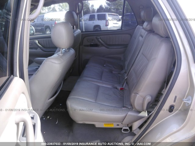 5TDBT48A45S248020 - 2005 TOYOTA SEQUOIA LIMITED Champagne photo 8