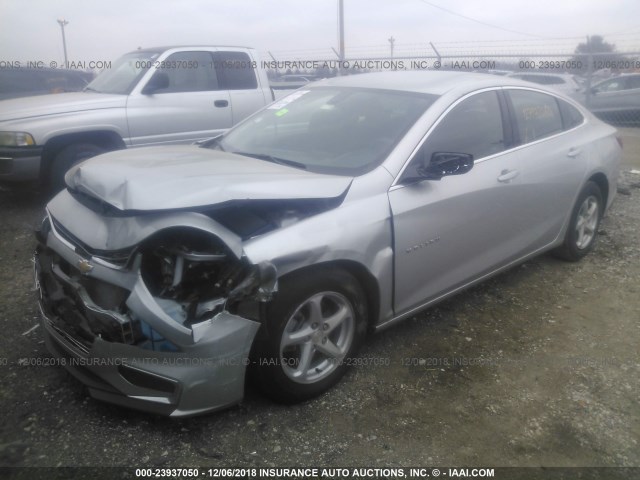 1G1ZB5ST3GF272595 - 2016 CHEVROLET MALIBU LS 银色 照片 2