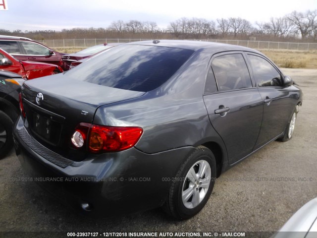 1NXBU4EE6AZ322401 - 2010 TOYOTA COROLLA S/LE/XLE GRAY photo 4