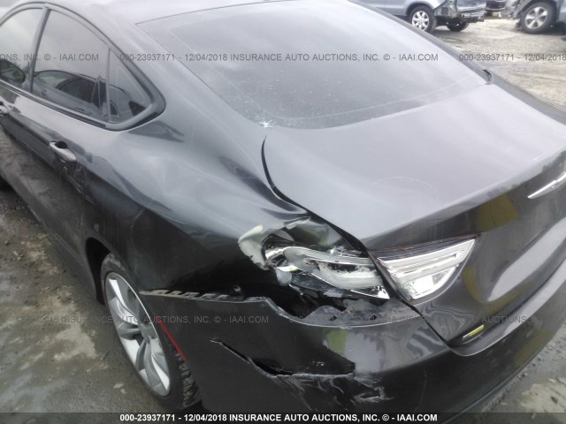 1C3CCCBB1FN638083 - 2015 CHRYSLER 200 S GRAY photo 6