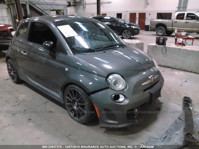 3C3CFFFH9DT648767 - 2013 FIAT 500 ABARTH GRAY photo 1