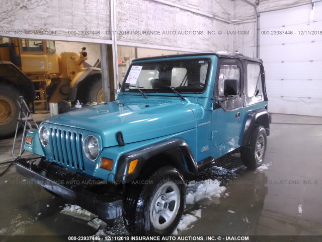 1J4FY29P7VP413749 - 1997 JEEP WRANGLER / TJ  BLUE photo 2