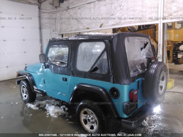 1J4FY29P7VP413749 - 1997 JEEP WRANGLER / TJ  BLUE photo 3