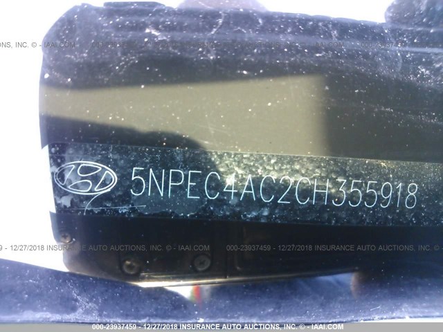 5NPEC4AC2CH355918 - 2012 HYUNDAI SONATA SE/LIMITED SILVER photo 9