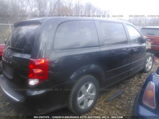 2C4RDGBG4ER102350 - 2014 DODGE GRAND CARAVAN SE BLACK photo 4