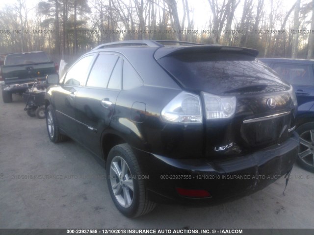 JTJHW31U882852100 - 2008 LEXUS RX 400H BLACK photo 3