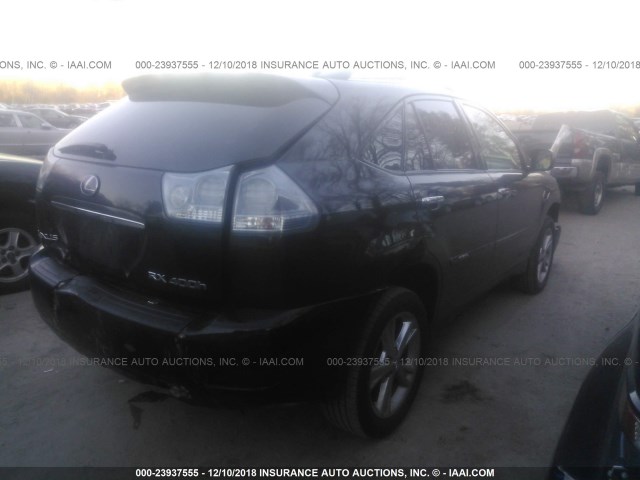 JTJHW31U882852100 - 2008 LEXUS RX 400H BLACK photo 4