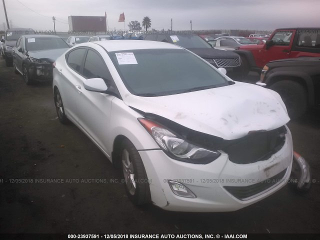 5NPDH4AE3DH367365 - 2013 HYUNDAI ELANTRA GLS/LIMITED WHITE photo 1