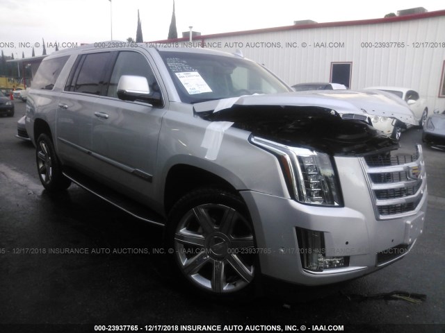 1GYS3HKJ8JR339858 - 2018 CADILLAC ESCALADE ESV LUXURY SILVER photo 1