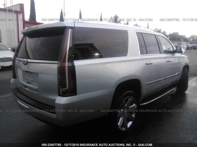 1GYS3HKJ8JR339858 - 2018 CADILLAC ESCALADE ESV LUXURY SILVER photo 4