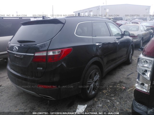 KM8SNDHF6FU092030 - 2015 HYUNDAI SANTA FE GLS/LIMITED BLACK photo 4