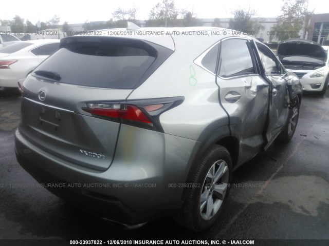 JTJYARBZ1H2081281 - 2017 LEXUS NX 200T/BASE/F SPORT GRAY photo 4