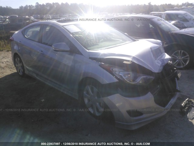 5NPDH4AE1DH265482 - 2013 HYUNDAI ELANTRA GLS/LIMITED SILVER photo 1