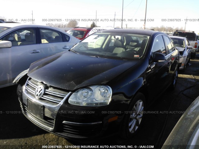 3VWRZ7AJ3AM034524 - 2010 VOLKSWAGEN JETTA SE/SEL BLACK photo 2