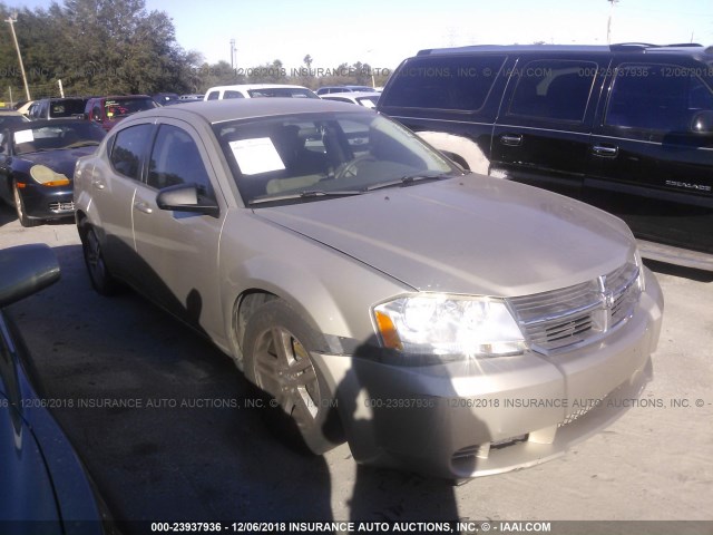 1B3LC56KX8N217839 - 2008 DODGE AVENGER SXT GOLD photo 1