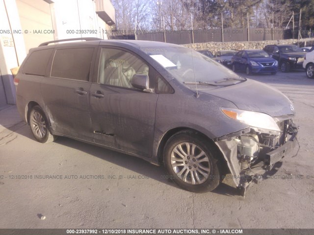 5TDYK3DC6ES430042 - 2014 TOYOTA SIENNA XLE/LIMITED GRAY photo 1